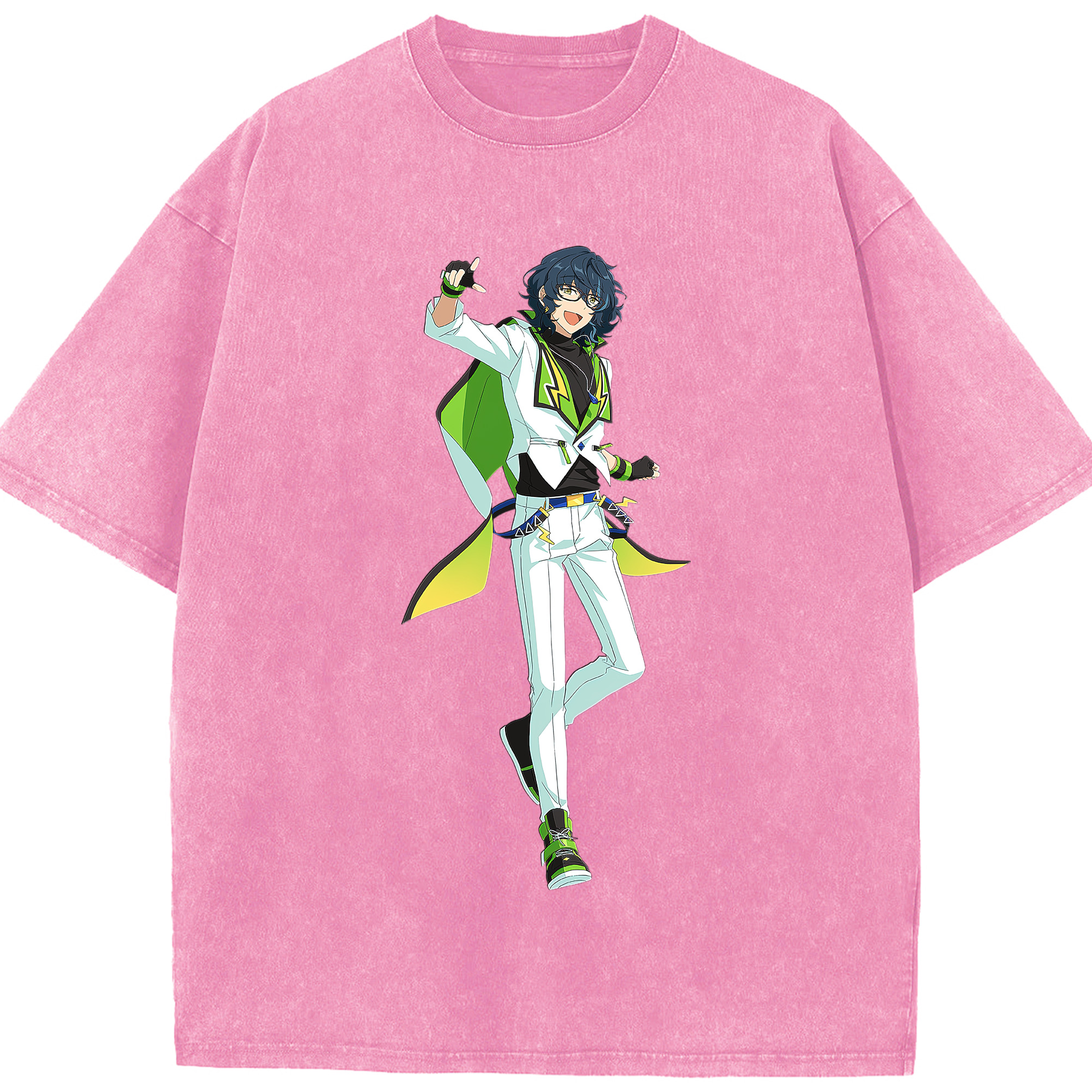 （画像用） あんさんぶるスターズ! Ensemble Stars 綿100% ヴィンテージ風 半袖Tシャツ（フロントプリント）